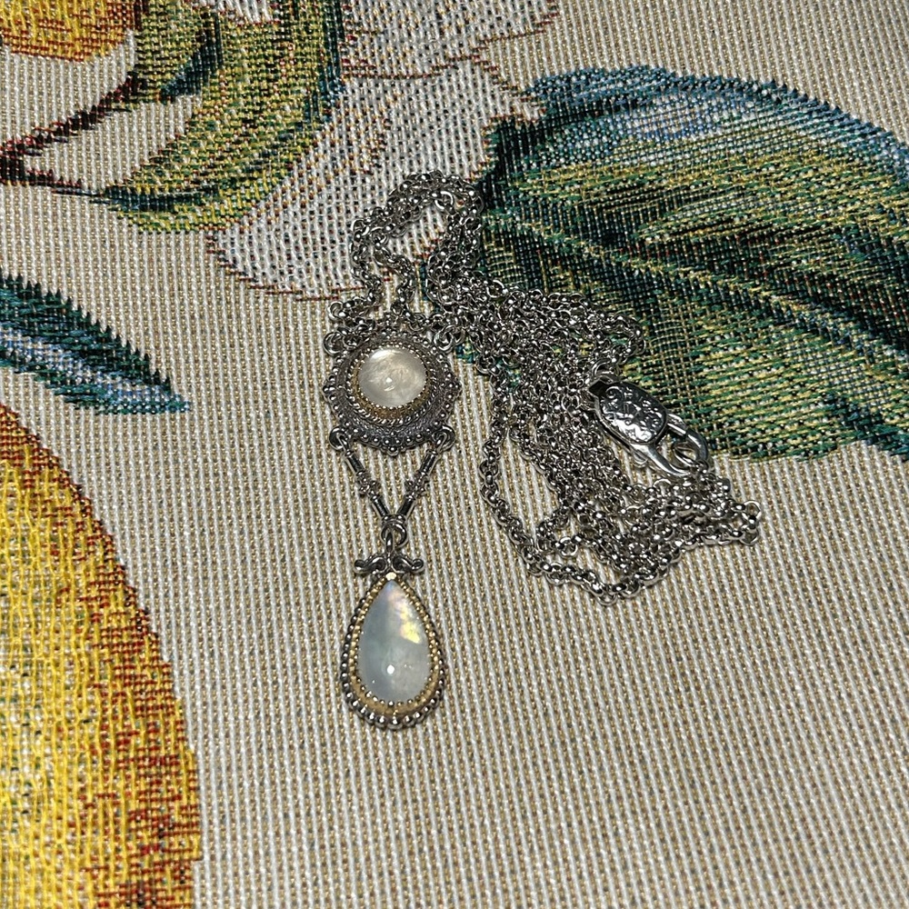 Konstantino Labradorite 18K Yellow Gold & Sterling Silver Drop Pendant Necklace